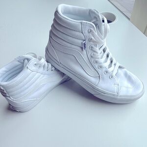 Vans Old Skool Canvas Tru White Sk8 Hi Top. Size 7.5